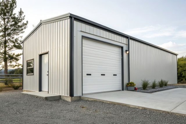 residential-hobby-garage-post-frame-building-design-tully-moravia-ny salt barn post frame design construction tully moravia ny